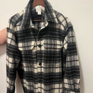H&M buffalo plaid shacket